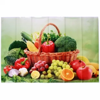 Наклейка на кафельную плитку 60*90см «Овощная корзина»