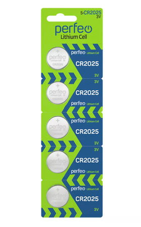 Батарейки CR2025/5BL литиевые дисковые Lithium Cell 3V, 1 шт.