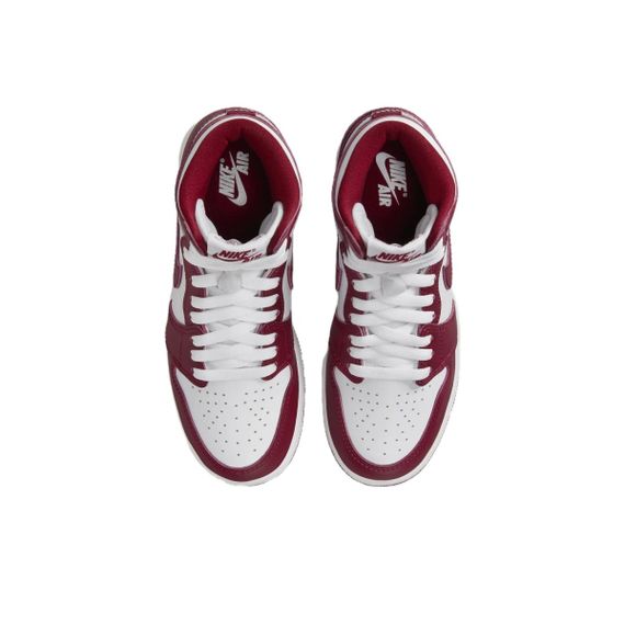 Jordan Air Jordan 1 Детские баскетбольные кроссовки Высокие Белые и Красные Унисекс