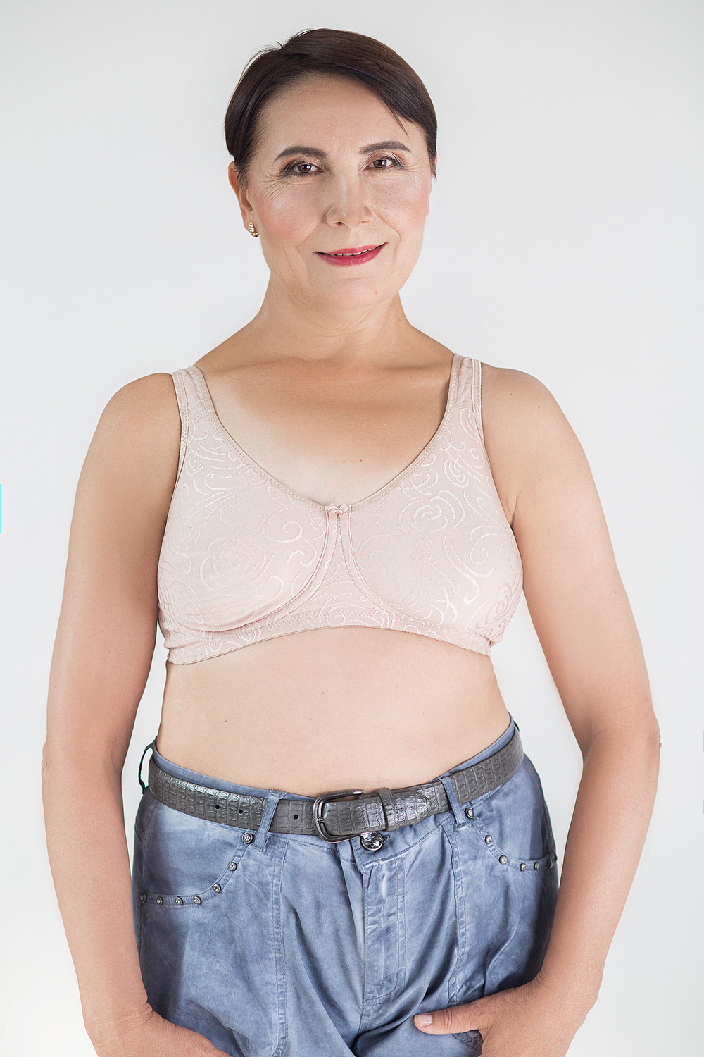 Бюстгальтер ортопедический для фиксации экзопротезов 4011 бежевый Trulife