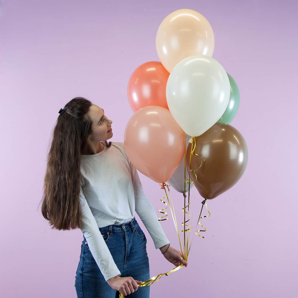 Шар (12''/30 см) Бежевый, пастель ретро
