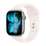 Умные часы Apple Watch Series 11 GPS, 46mm, Space Gray Aluminium Case with Light Blush Sport Band, S/M