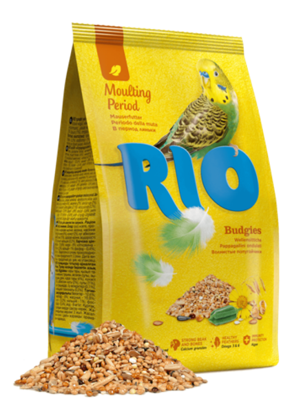 Rio 1кг Корм для волнистых попугаев Рацион в период линьки