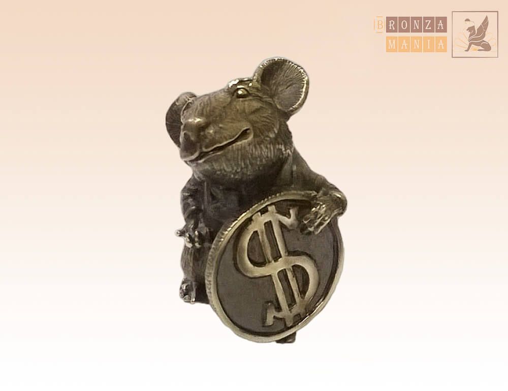 фигурка Крыса с долларом