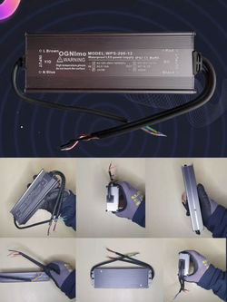 Блок питания наружный 220В / 12В / 200W / IP67