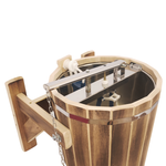 Обливное устройство из липы с клапаном "Водопад"20 л с нерж. вставкой Добрыня