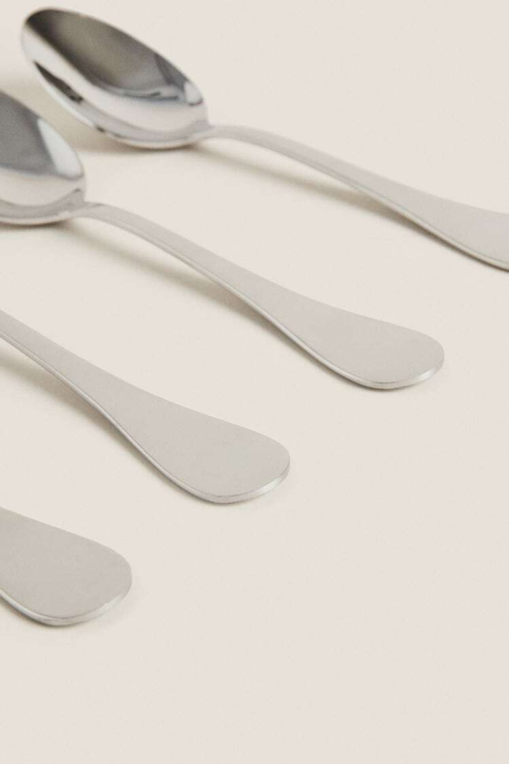 ZARA HOME НАБОР ИЗ 4 КЛАССИЧЕСКИХ ЛОЖЕК, СТАЛЬНОЙ