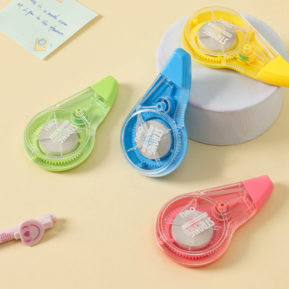 Корректирующий роллер DELI "Strong Cover",  5 мм х 20 м, ассорти