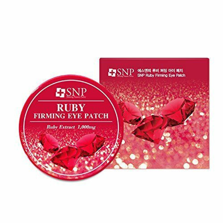 Патчи SNP с пудрой рубина 1 мг Ruby Firming Eye Patch Premium, 60 шт