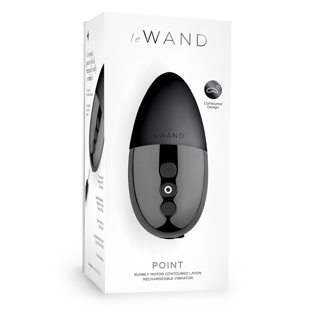 Утяжеленный премиум-вибратор Le Wand Point темный хром