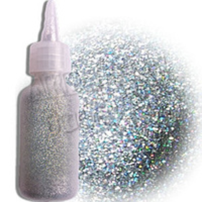 Серебрянные голографические блёстки 15 гр