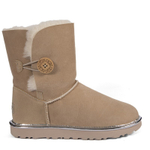 Угги Bailey Button Short II Metallic Sand