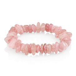 Браслет из натурального розового кварца 10-12 мм - галтовка