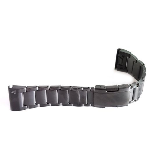 Браслет титановый QuickFit 26 мм для Garmin Fenix 7x 6x 5x, Tactix 7 Delta, Enduro 2, Instinct 2X быстросъемный (Черный)