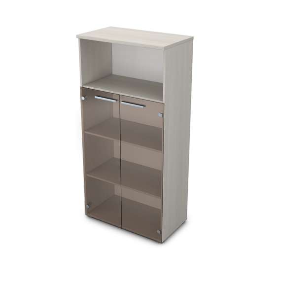 9Ш.004.5 Шкаф со стеклом и нишей (800*450*1645)