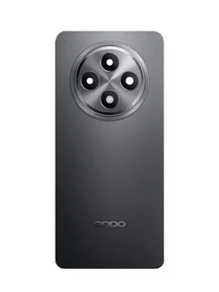 Задняя крышка для Oppo Reno 12F серая (Grey) со стеклом камеры