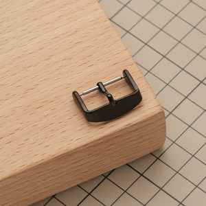 Застежка с закругленным кончиком, цвет черный