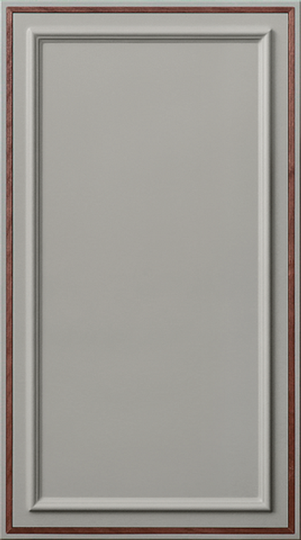 Фасад МДФ в плёнке ПВХ с вставкой из массива рис. 345-2