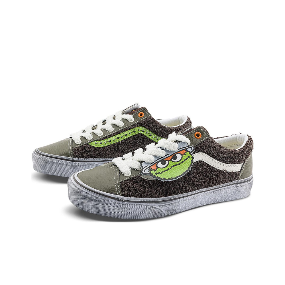 Кеды Vans x Sesame Street Style 36 'Brown Olive Green' VN0A54F6YJ7