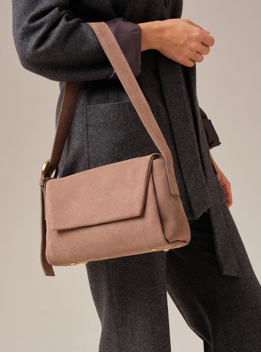 Замшевая сумка Nova DBR 31391 капучино