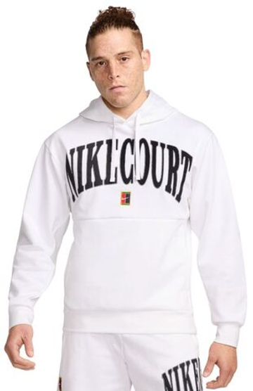 Мужская теннисная кофта Nike Heritage Court Fleece Hoodie - белый