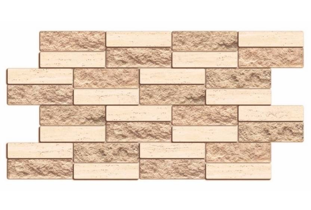 Панель ПВХ Кирпич облицовочный бежевый 980*490мм