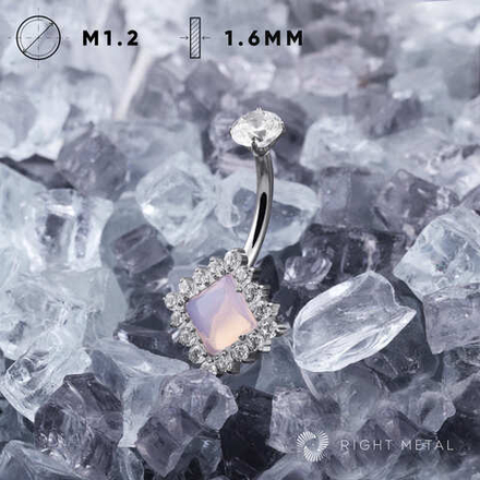 Банан Jasmine Square Rose Quartz & Crystal