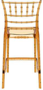 Стул прозрачный полубарный Siesta Contract Chiavari Bar 65, янтарный