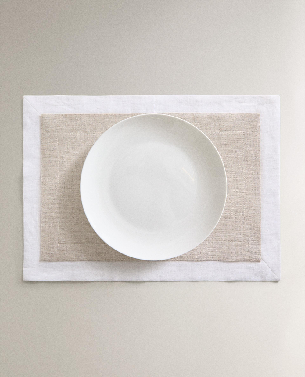 Zara Home сервировочная салфетка из льна, 50 35 см · 9237/023