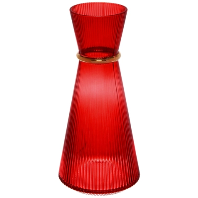 Ваза стеклянная «VIVALDI» 1350мл, красная