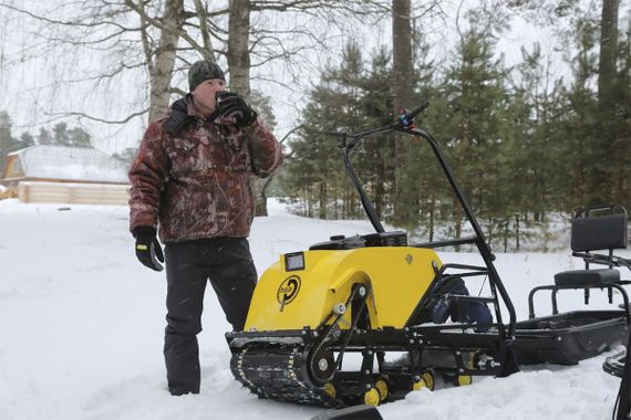 Мотобуксировщик РЫБАК PKD. PSD 17 л.с. (длинная база 1430мм)