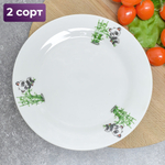 Тарелка 200мм мелкая, Панда, фарфор, 2 сорт