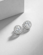 Серьги - пусеты "DIVA" с цирконием