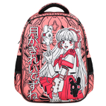 Ранец школьный, Феникс+, 27,5x37,5x14,5 см, полиэстер, ЭВА-панель, сублимационная печать, цветной светоотражающий рант, 1 отделение (-я)