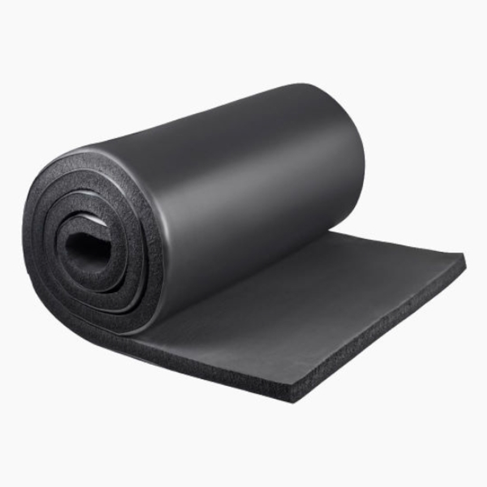 Рулон из вспененного каучука K-FLEX ECO black с покрытием IN CLAD black Тмакс=130°C черный