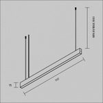 Подвесной светильник Maytoni Technical BASIS P070PL-2.7-3-4K-W