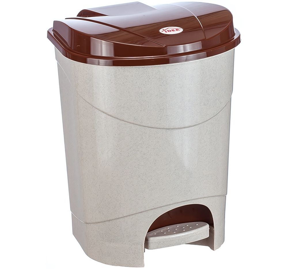 Контейнер для мусора педальный 19л с внутренним ведром М2892