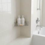 Полка для ванной подвесная угловая "Crystal", 19,5*19,5*6,5см
