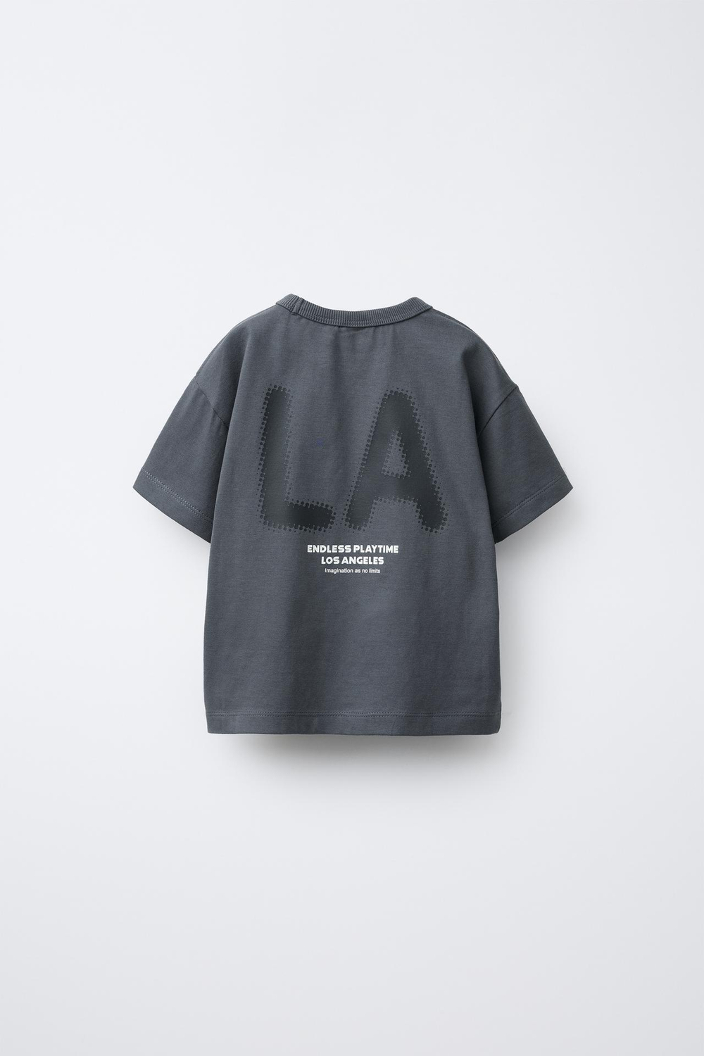 ZARA ФУТБОЛКА С НАДПИСЬЮ, АНТРАЦИТОВО-СЕРЫЙ