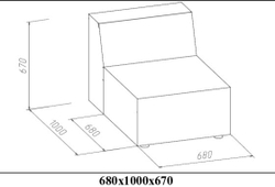 Диван, модульный диван, Нафанаил