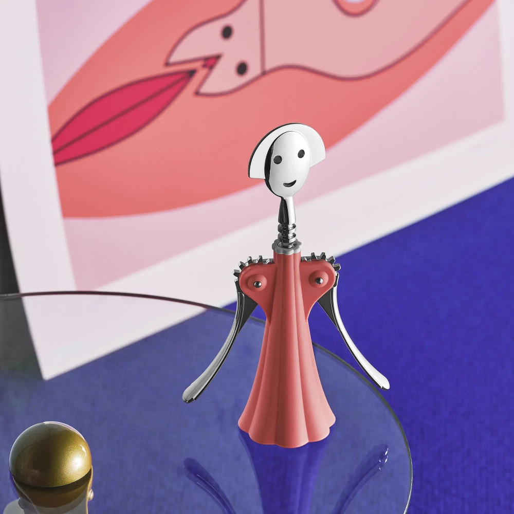 Alessi Анна Г. Штопор розовый