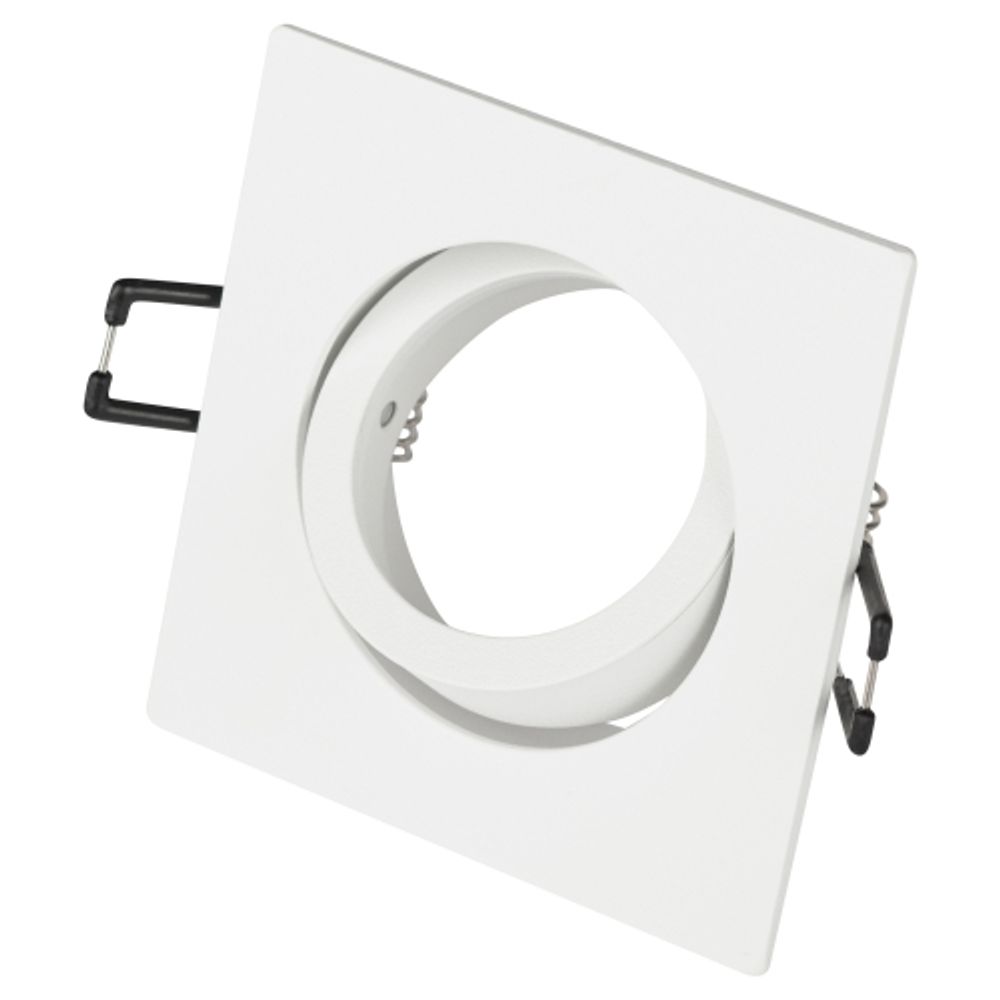 Встраиваемый светильник алюминиевый ЭРА KL87 WH MR16/GU5.3 белый | Алюминиевые встраиваемые светильники