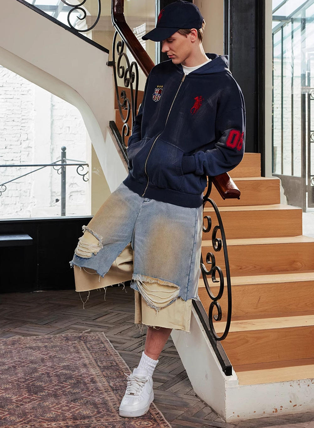 Худи HARSHandCRUEL Washed Zip-Hoodie