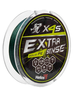 Шнур плетеный для рыбалки Helios Extrasense X4S PE Green 92m 1.2/18LB 0.20mm (HS-ES-X4S-1.2/18LB)