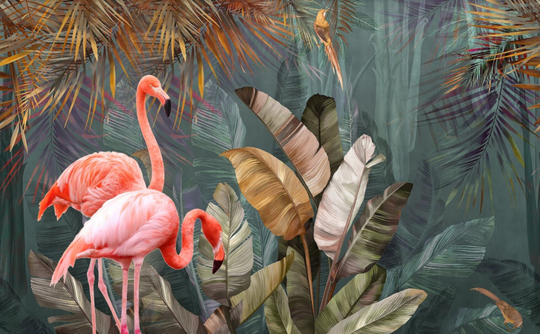 Фламинго в тропиках