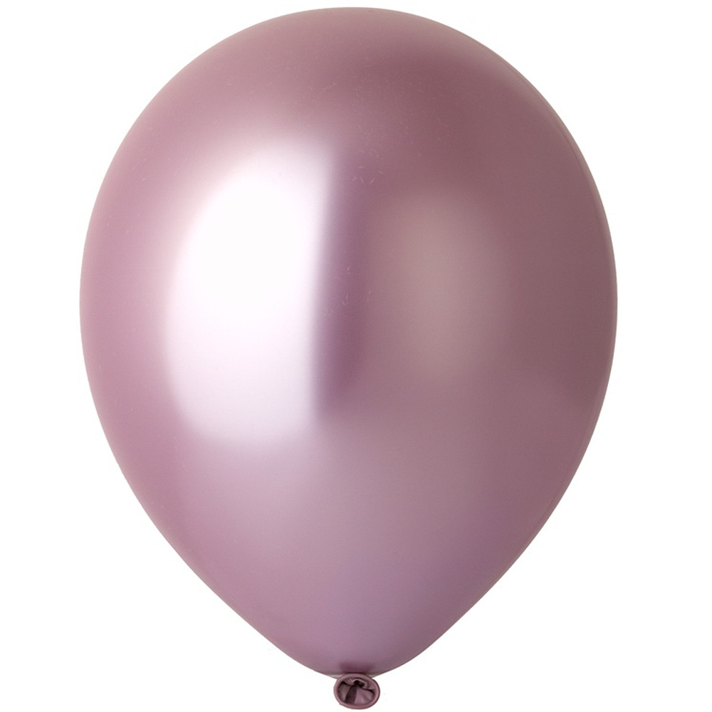 Шар латексный Хром 25 см (Розовый)