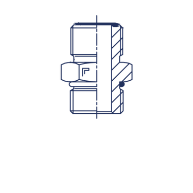 Соединение ORFS 1.3/16 - UNF 1.1/16