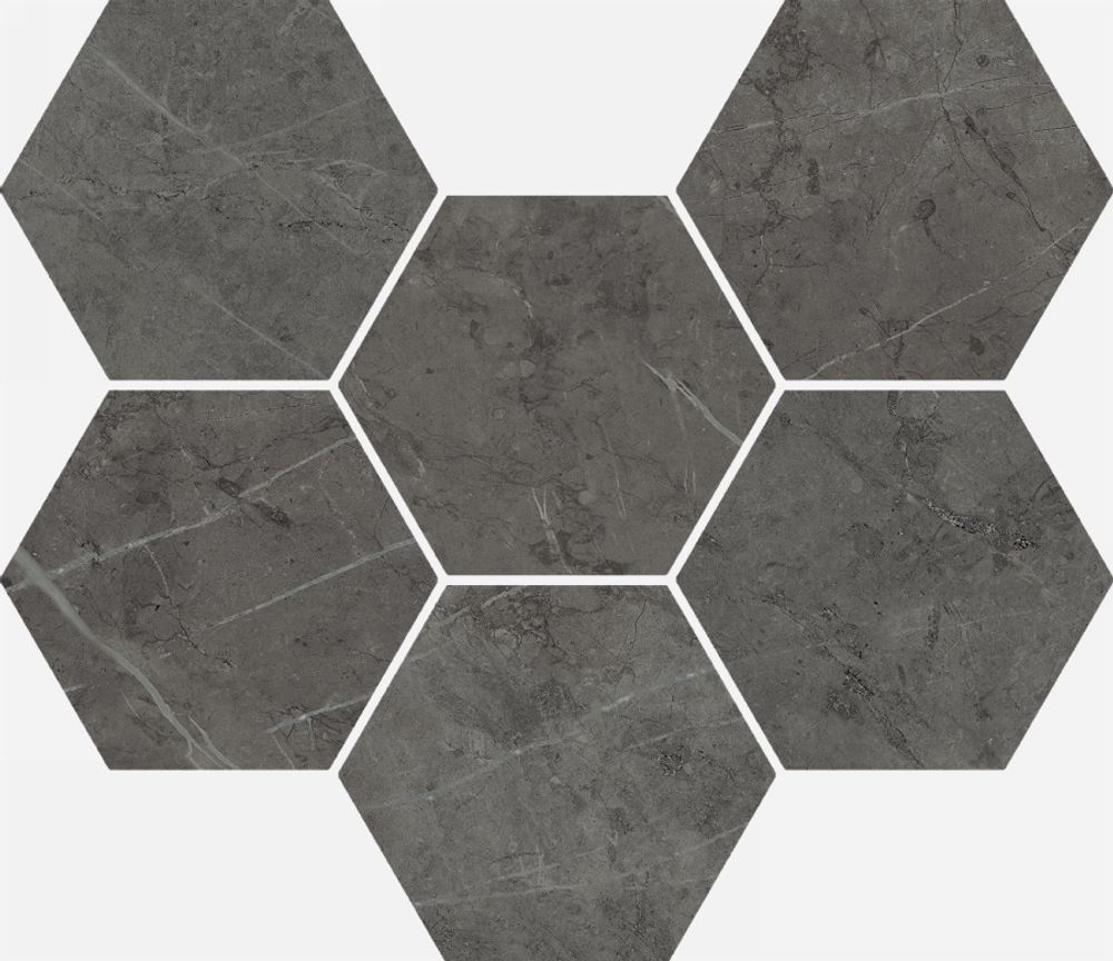 Мозаика Charme Evo Antracite Mosaico Hexagon Cer 25x29