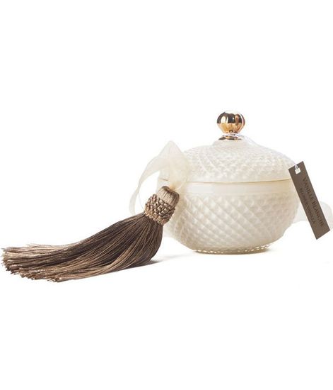 Blonde Vanilla, круглая кремовая свеча Арт-деко с кисточкой, Cote Noire