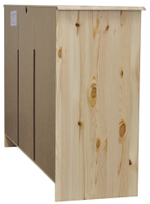 Комод Хаба 3 двери 3 ящика из массива сосны, прозрачный лак